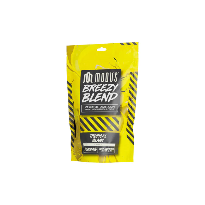Modus Breezy Blend Gummies 7500mg (20 Count) Tropical Blast front | CBDdatabase.com