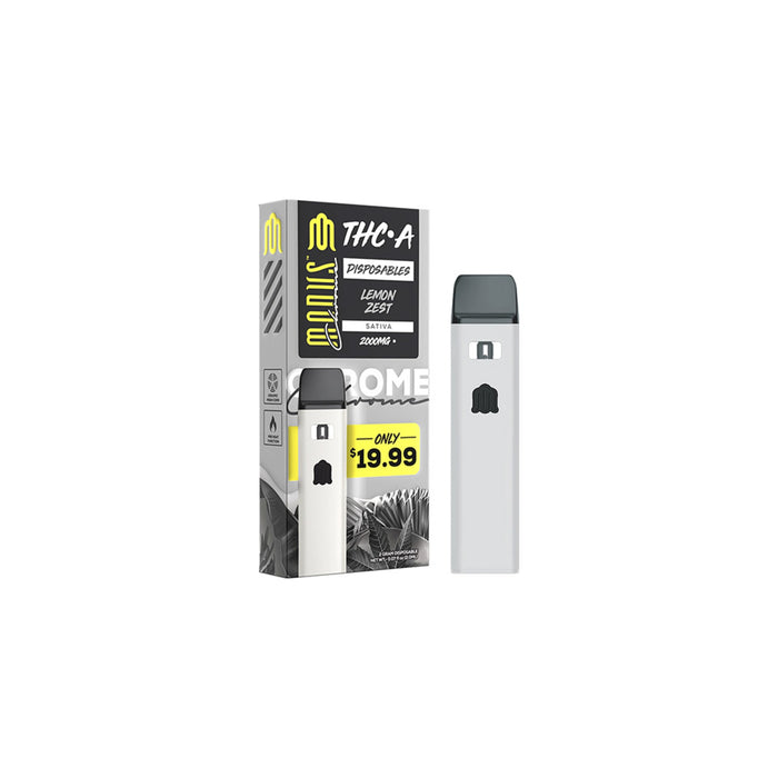 Modus Chrome THCA Disposable Vape 2g Lemon Zest front | CBDdatabase.com