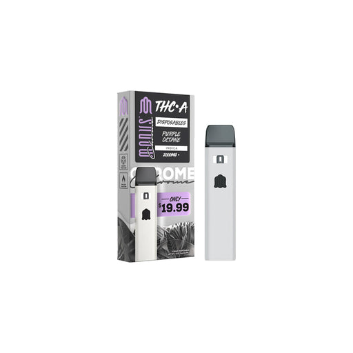 Modus Chrome THCA Disposable Vape 2g Purple Octane front | CBDdatabase.com