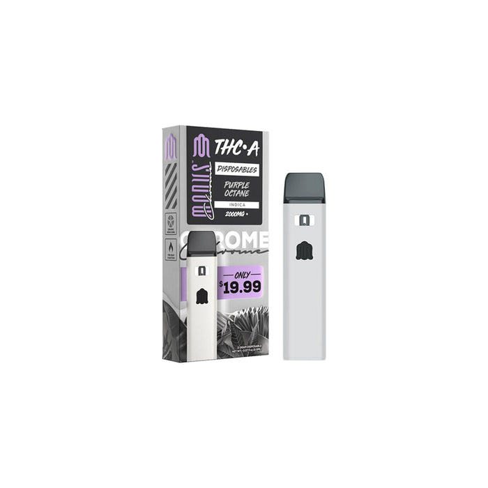 Modus Chrome THCA Disposable Vape 2g Purple Octane front | CBDdatabase.com