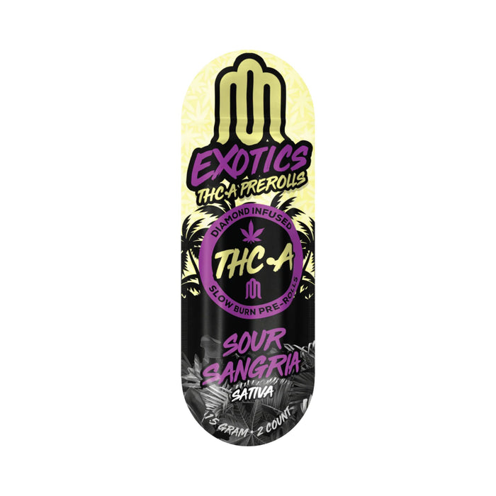 Modus Exotics THCA Diamond Infused Pre-Rolls 3g (2 Count) Sour Sangria front | CBDdatabase.com