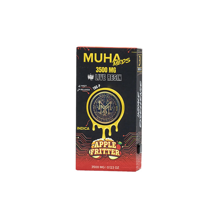 Muha Meds Hemp Live Resin THCP Blend Disposable Vape 3.5g Apple Fritter