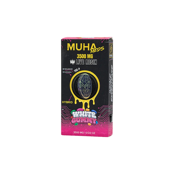 Muha Meds Hemp Live Resin THCP Blend Disposable Vape 3.5g White Gummy