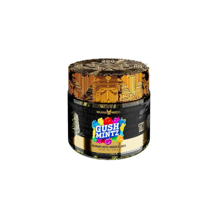 Muha Meds Hemp THCA Flower Jar 4g Gush Mintz