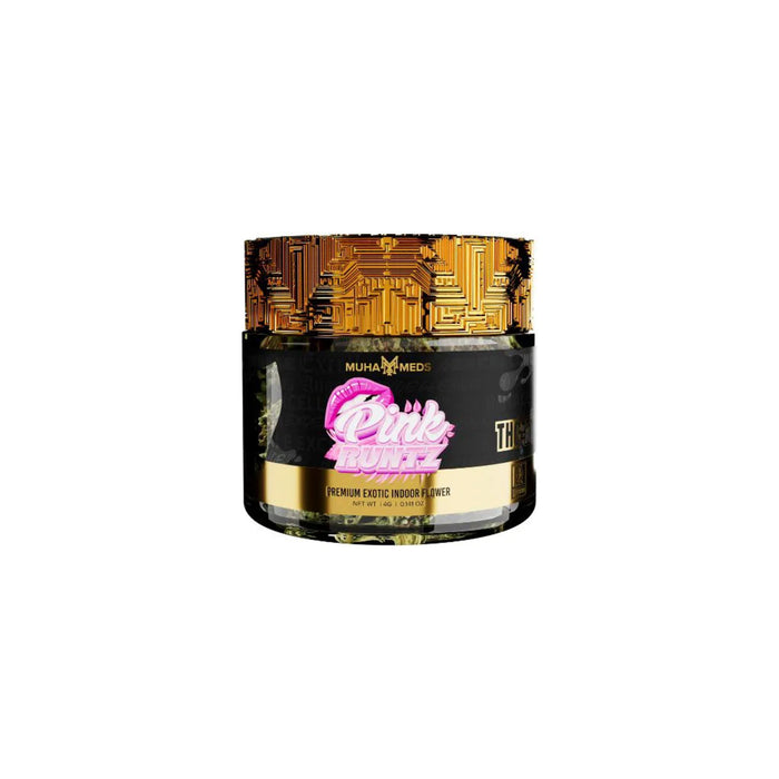 Muha Meds Hemp THCA Flower Jar 4g Pink Runtz