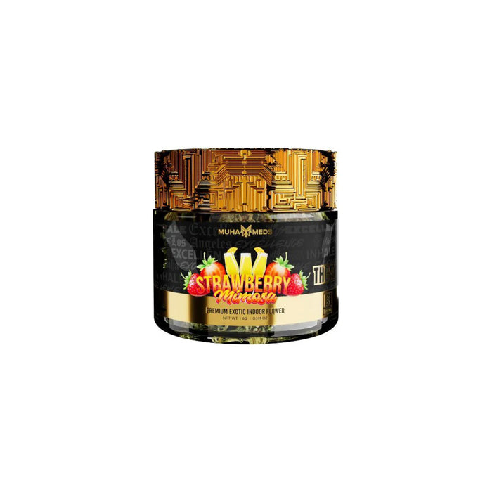 Muha Meds Hemp THCA Flower Jar 4g Strawberry Mimosa