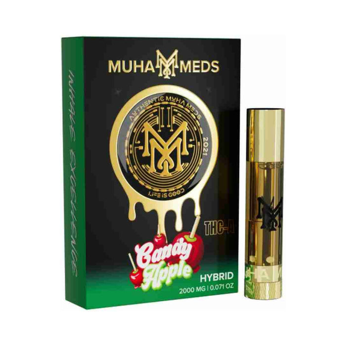 Muha Meds Hemp THCA Melted Diamond Cartridge 2g Candy Apple
