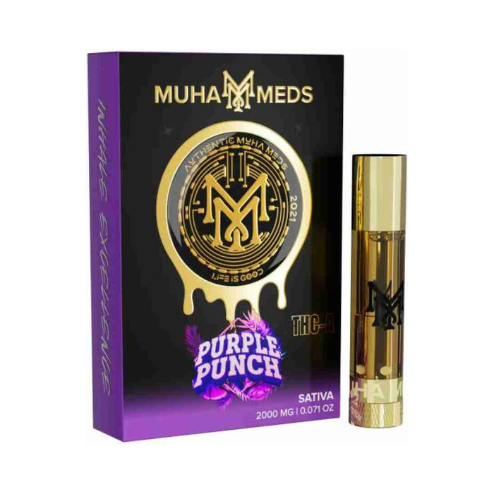 Muha Meds Hemp THCA Melted Diamond Cartridge 2g Purple Punch