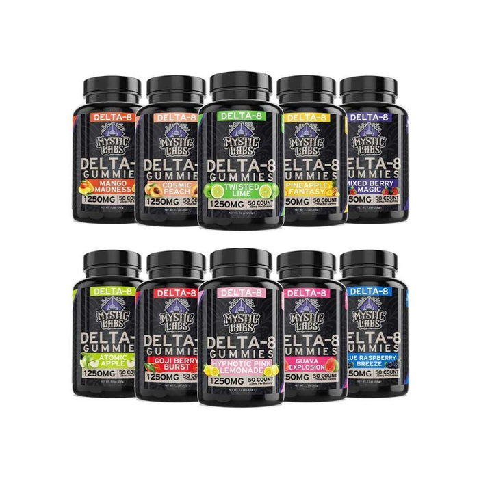 Mystic Labs Delta 8 Gummies 25mg (12 & 50 Count) 50 Count (1250mg)