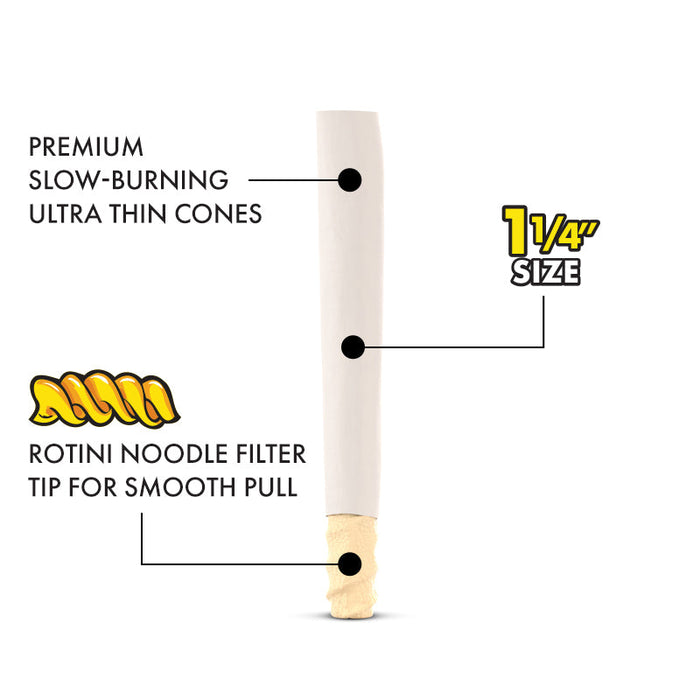 TRĒ House Nūdle Ultra Thin Cones 1¼"