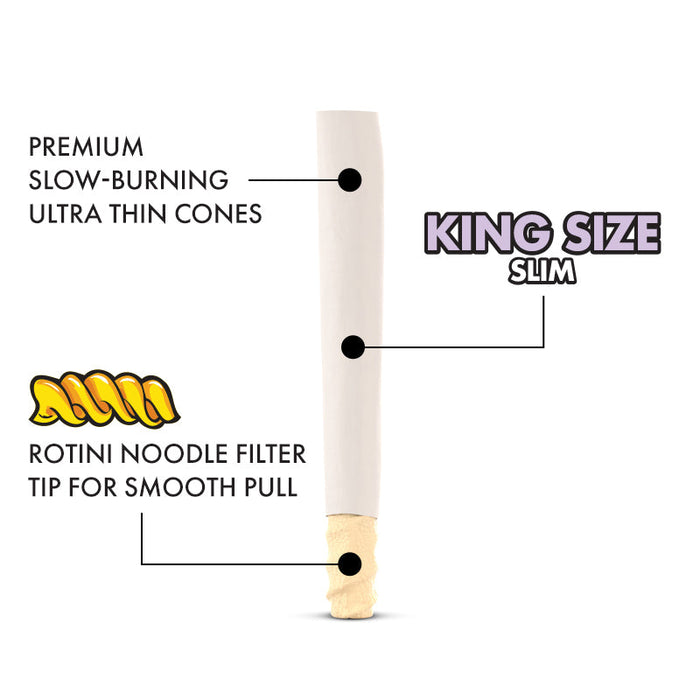 TRĒ House Nūdle Ultra Thin Cones King Size Slim