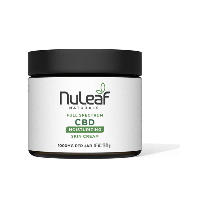 NuLeaf Naturals Full Spectrum CBD Moisturizing Skin Cream 1000mg (2oz) front | CBDdatabase.com