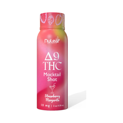 NuLeaf Naturals D9 THC Mocktail Shot Strawberry Margarita single shot