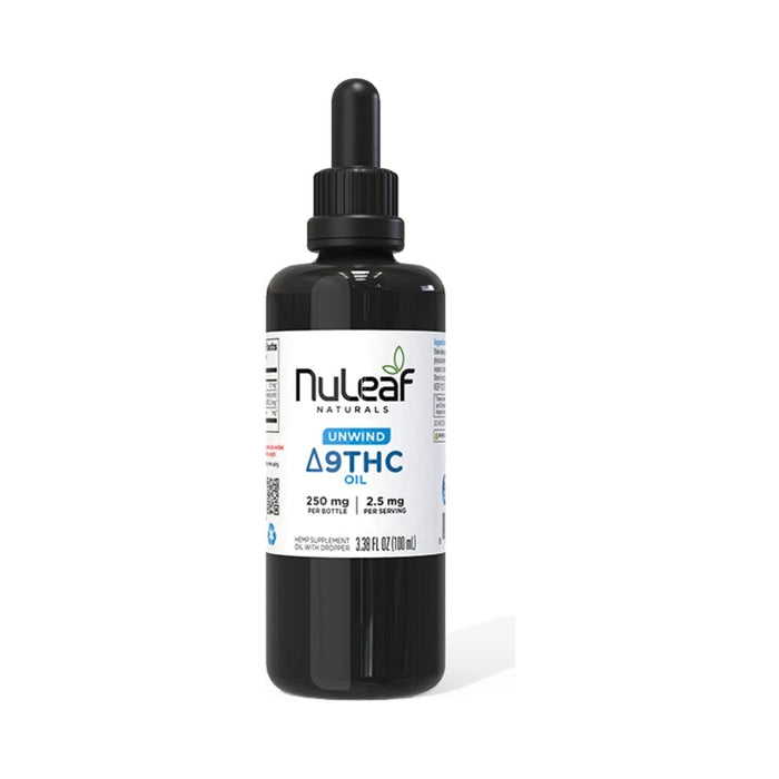 NuLeaf Naturals Full Spectrum Delta 9 THC Oil 250mg bottle