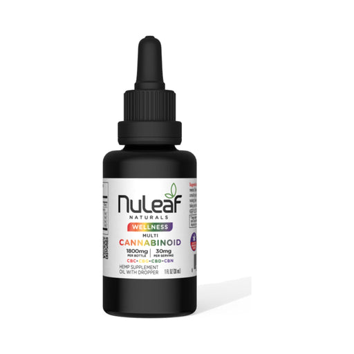 NuLeaf Naturals Full Spectrum Multicannabinoid Oil 1800mg bottle