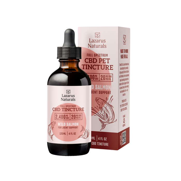 Lazarus Naturals Full Spectrum Pet CBD Tincture, Wild Salmon (600mg & 2400mg) - image 1