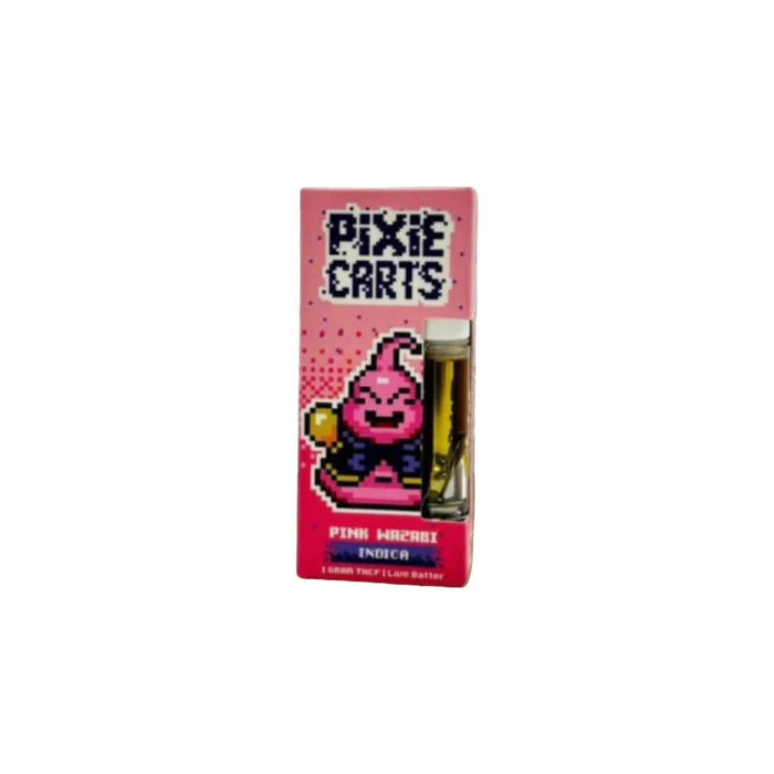 Pixie Carts Live Badder THCP Cartridge 1g Pink Wazabi front | CBDdatabase.com