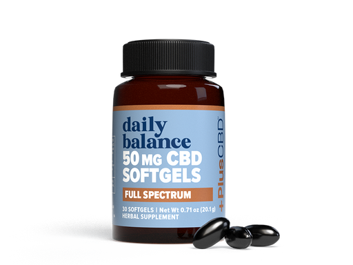 PlusCBD Daily Balance CBD Softgels 50mg (30 Count) | CBDdatabase.com