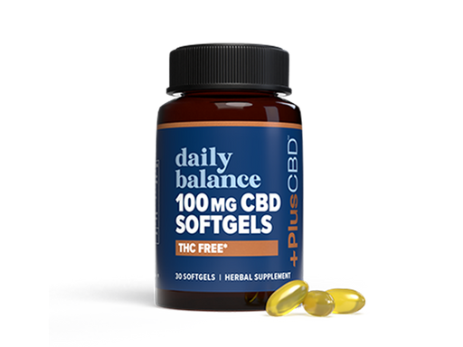 PlusCBD Daily Balance THC Free CBD Softgels 100mg (30 Count) | CBDdatabase.com