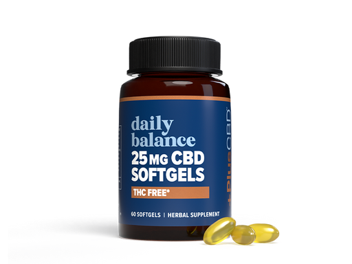 PlusCBD Daily Balance THC Free CBD Softgels 25mg (30 Count) | CBDdatabase.com
