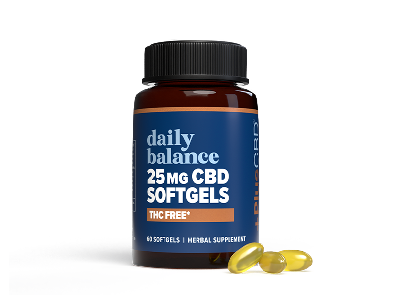 PlusCBD Daily Balance THC Free CBD Softgels 25mg (30 Count) | CBDdatabase.com