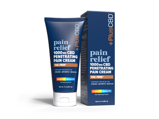 PlusCBD Pain Relief Penetrating Cream 1000mg (2 oz) | CBDdatabase.com