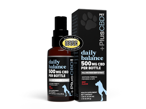PlusCBD Pet CBD Oil Beef 500mg (1.86 fl oz) | CBDdatabase.com