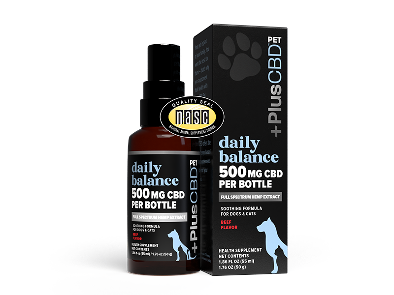 PlusCBD Pet CBD Oil Beef 500mg (1.86 fl oz) | CBDdatabase.com