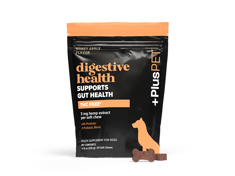 PlusCBD Pet Digestive Health CBD Chews Honey Apple 3mg (30 Count) | CBDdatabase.com