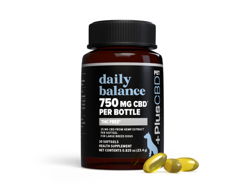 PlusCBD Pet THC Free CBD Softgels 25mg (30 Count) | CBDdatabase.com