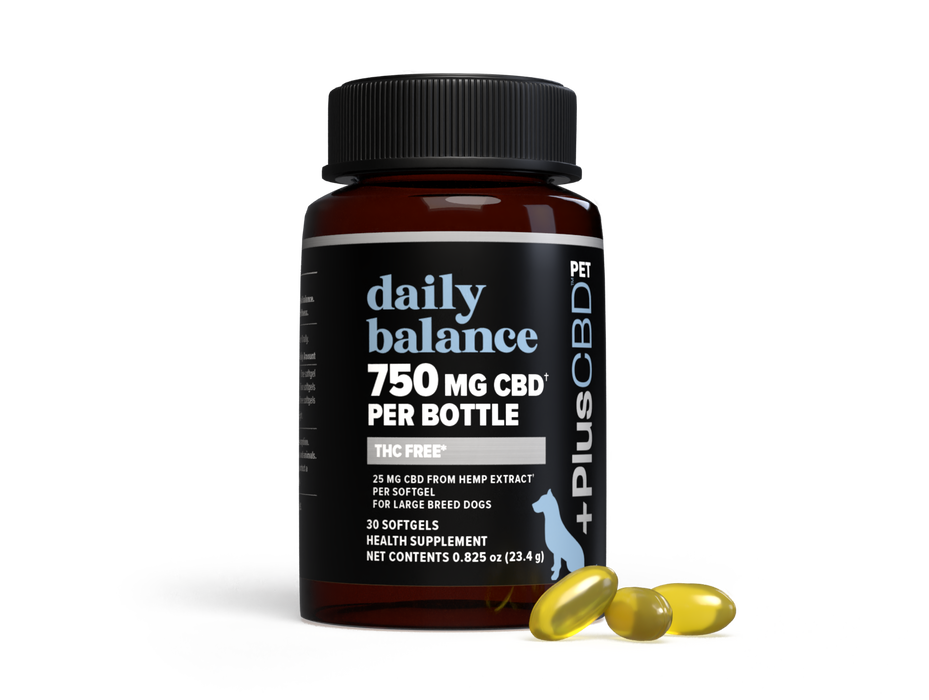 PlusCBD Pet THC Free CBD Softgels 25mg (30 Count) | CBDdatabase.com