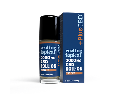 PlusCBD THC Free CBD Roll-On Cooling 2000mg (1.13 oz) | CBDdatabase.com