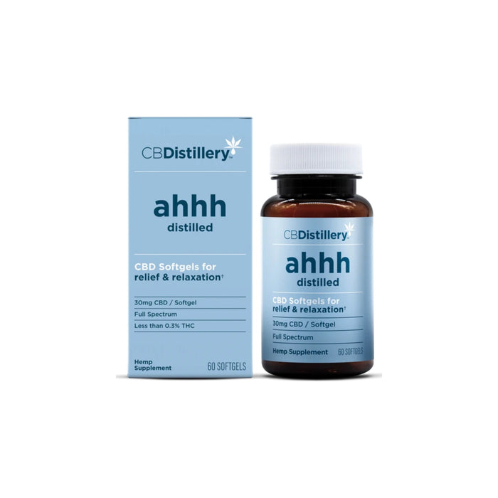 CBDistillery ahhh Distilled Full Spectrum CBD Softgels 30mg 01 | CBDdatabase.com