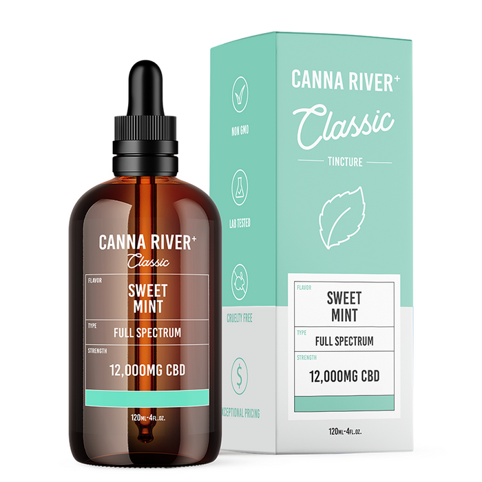 Canna River Classic Full Spectrum CBD Oil Sweet Mint 1500mg to 12000mg