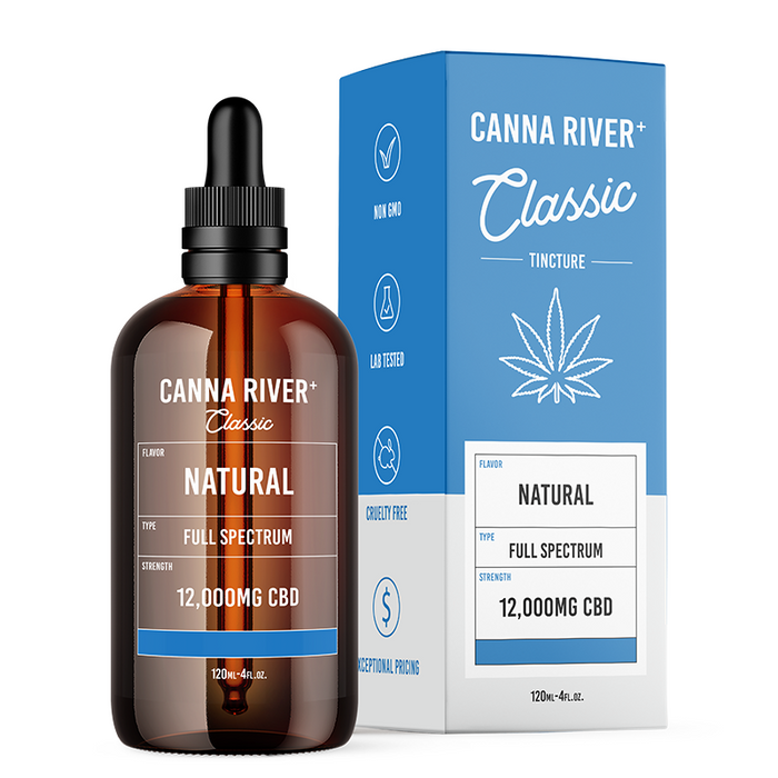 Canna River Classic Full Spectrum CBD Oil Natural 1500mg to 12000mg