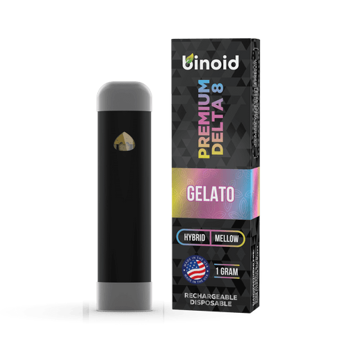 Binoid Delta 8 Rechargeable Disposable Vape Gelato 1 gram