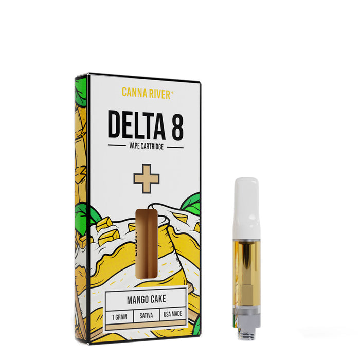 Canna River Delta 8 Vape Cartridge Mango Cake 1g