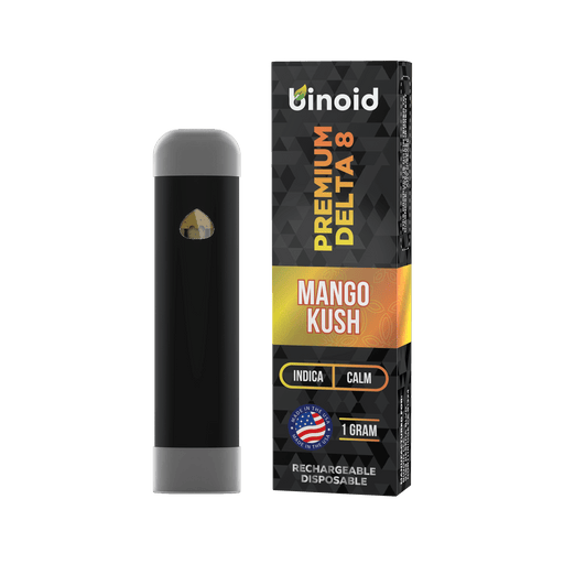 Binoid Delta 8 Rechargeable Disposable Vape Mango Kush 1 gram