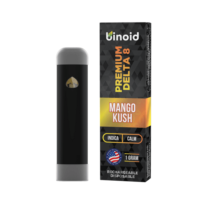 Binoid Delta 8 Rechargeable Disposable Vape Mango Kush 1 gram