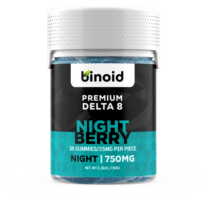 Binoid Delta 8 Gummies Night Berry 750mg (30 count)