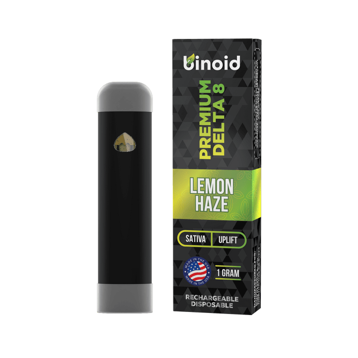 Binoid Delta 8 Rechargeable Disposable Vape Lemon Haze 1 gram