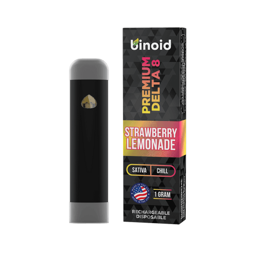 Binoid Delta 8 Rechargeable Disposable Vape Strawberry Lemonade 1 gram