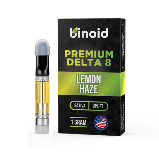 Binoid Delta 8 Vape Cartridge Lemon Haze 1 gram with box