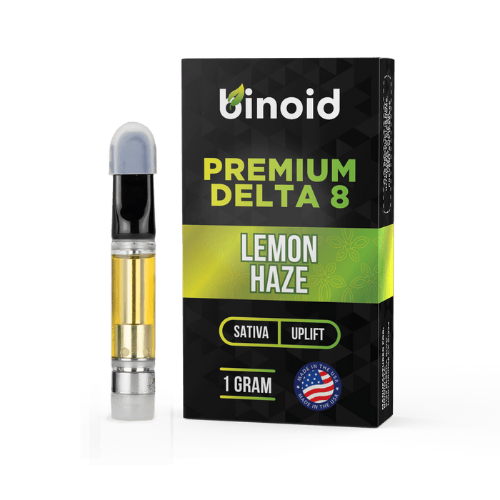 Binoid Delta 8 Vape Cartridge Lemon Haze 1 gram with box