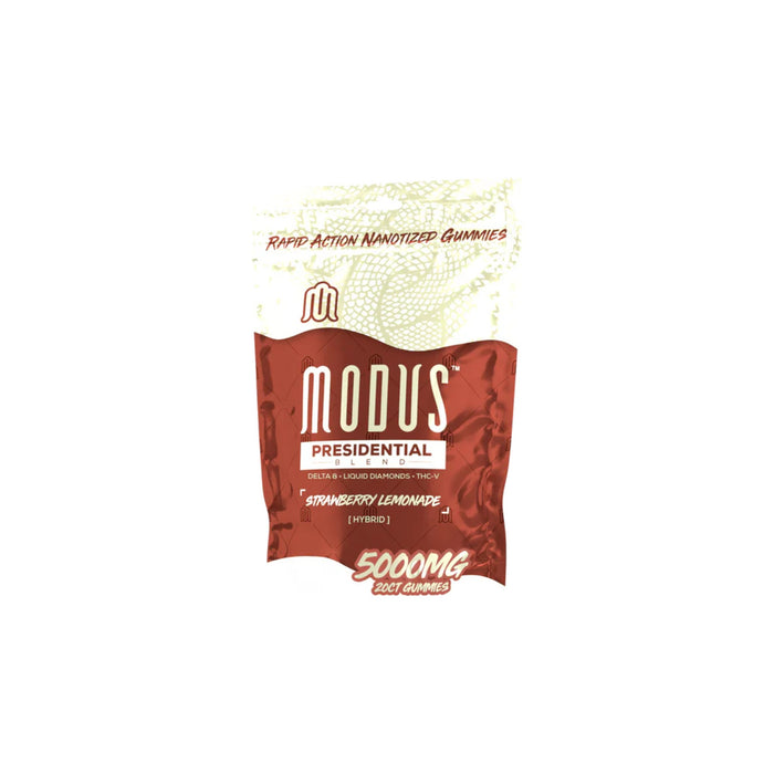 Modus Presidential Gummies 5000mg (20 Count) Strawberry Lemonade front | CBDdatabase.com