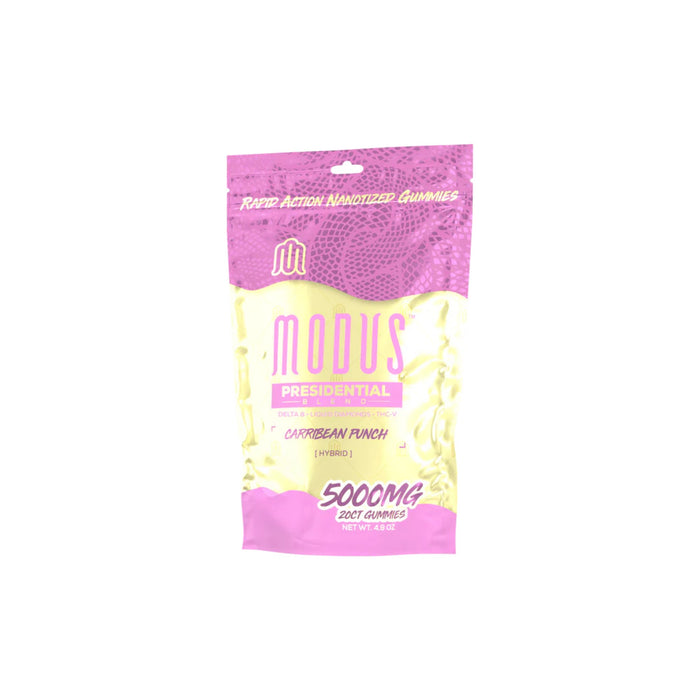 Modus Presidential Gummies 5000mg (20 Count) Caribbean Punch front | CBDdatabase.com