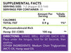 ReThink CBD Oil Tincture 3000mg supplement facts | CBDdatabase.com