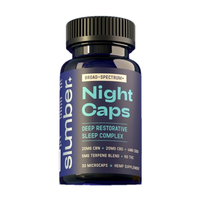 Slumber Night Caps CBD CBN Capsules (30 Count) bottle | CBDdatabase.com