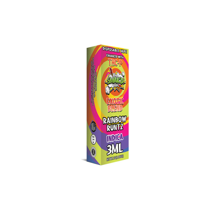 Smak'd Exotic Blend THCP Disposable Vape 3mL Rainbow Runtz