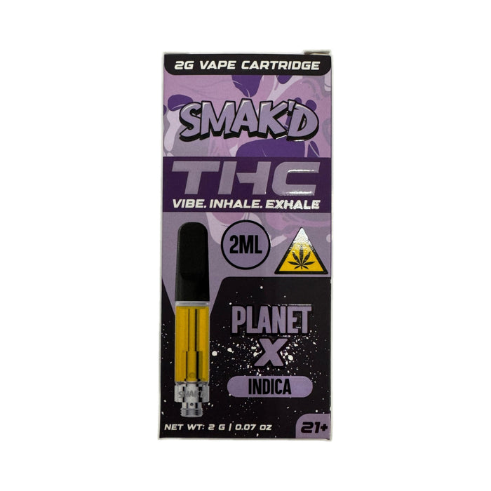 Smak'd THC Vape Cartridge 2g Planet X
